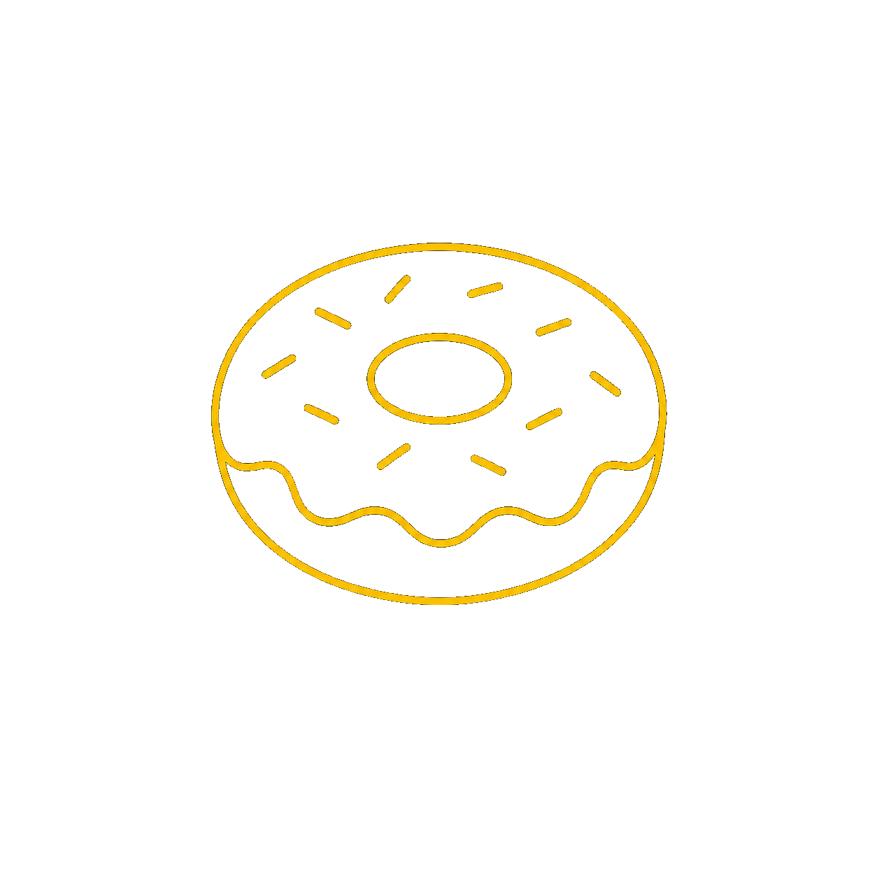 Doughnut outline